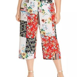 Maree Pour Toi Plus
Patchwork-Print Cropped Pants